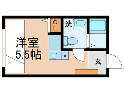 HJ PLACE TAKADANOBABA(ワンルーム/4階)の間取り写真