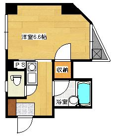 パルコーポ大須(1K/2階)の間取り写真