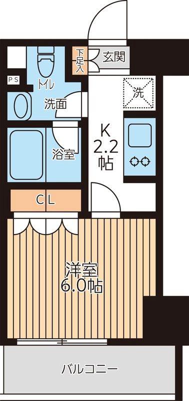 CITY LUX TOBE(1K/9階)の間取り写真