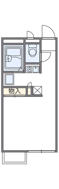 レオパレスFUJII(1K/2階)の間取り写真