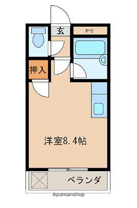 エリオン(ワンルーム/3階)の間取り写真