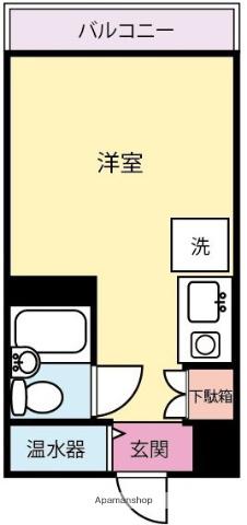 日興パレス横浜(ワンルーム/6階)の間取り写真