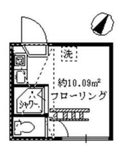 フェリスモンテ(ワンルーム/1階)の間取り写真
