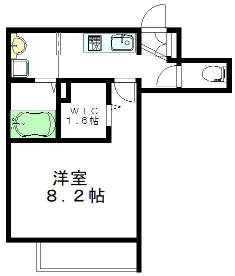 ヘーベルメゾン阿佐ヶ谷(1K/1階)の間取り写真