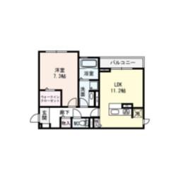 サニープレイス B棟(1LDK/3階)の間取り写真