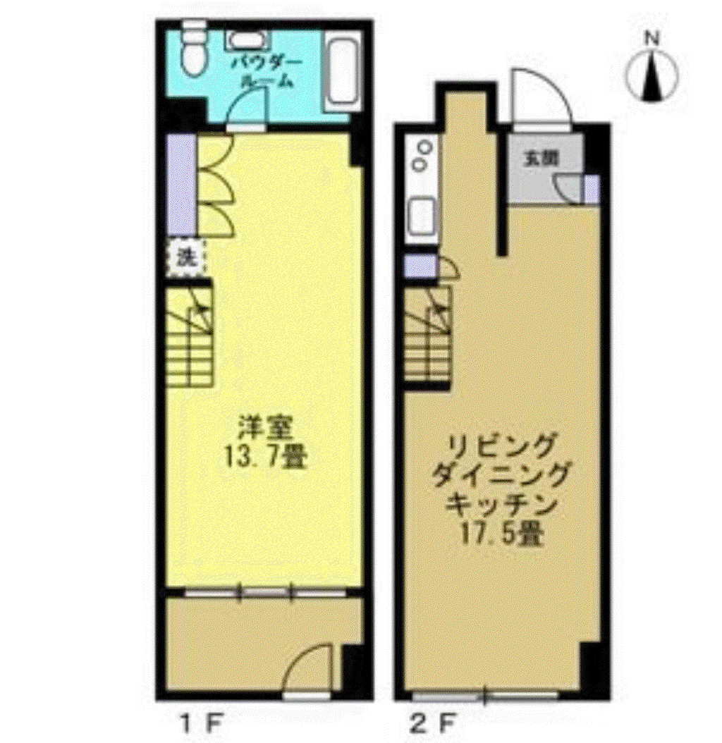 FLATS GAZERY(1LDK/2階)の間取り写真