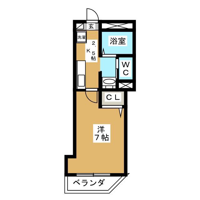 DK NEXT(1K/1階)の間取り写真