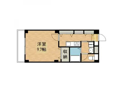 E.プリムローズ(1K/2階)の間取り写真