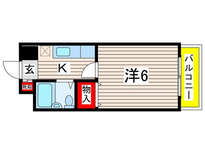 メゾンクレール(1K/3階)の間取り写真