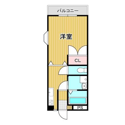 パークサイド小島(1DK/1階)の間取り写真