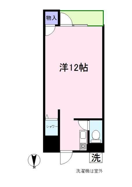 クラシカ国立(ワンルーム/1階)の間取り写真