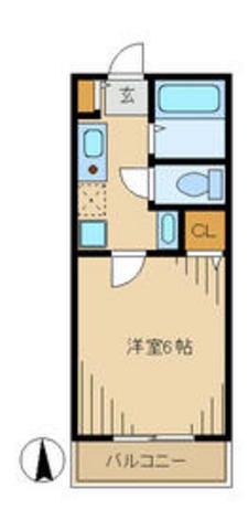 ソニアトーレ(1K/1階)の間取り写真