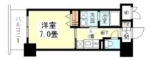 CASA・京橋(1K/9階)の間取り写真