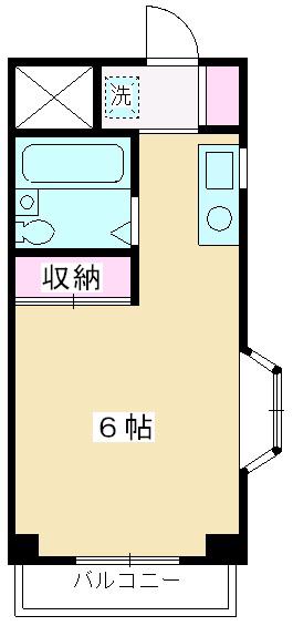フォーシーズン(ワンルーム/3階)の間取り写真
