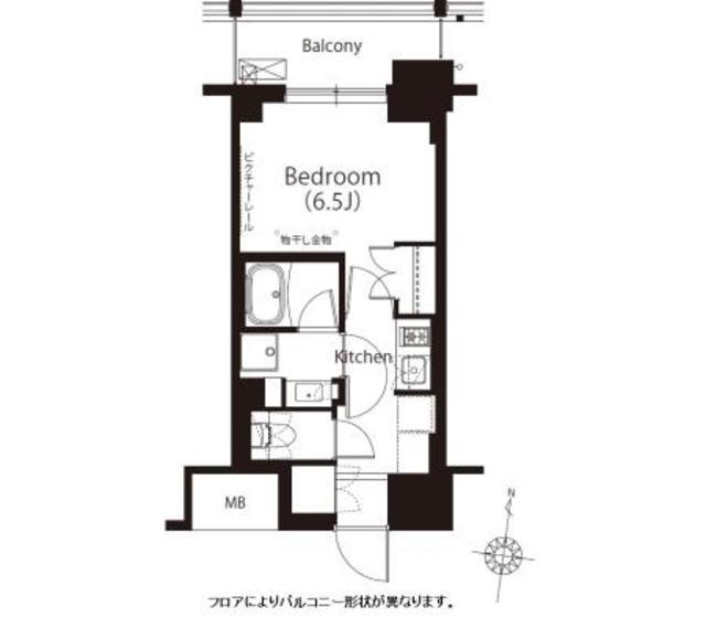 フレンシア高円寺北(1K/10階)の間取り写真