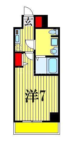LIME RESIDENCE HIGASHINAKAYAMA(1K/2階)の間取り写真