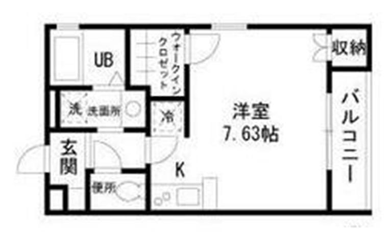 VILLA ZEPHYR(ワンルーム/2階)の間取り写真