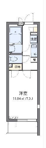 クレイノポスタ(1K/3階)の間取り写真
