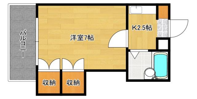 BNエステート(1K/2階)の間取り写真