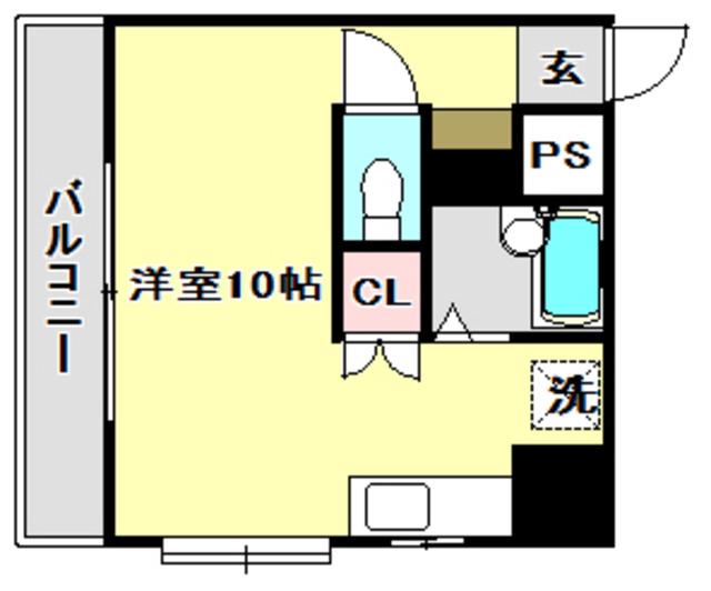 SINAJYURIME LANA(ワンルーム/3階)の間取り写真