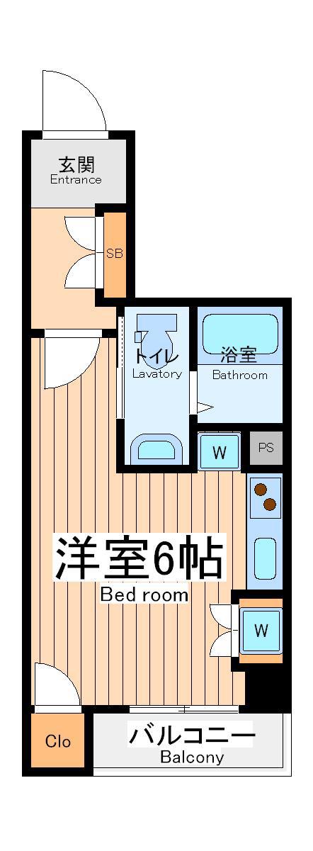 リンクスレガーミ(ワンルーム/5階)の間取り写真
