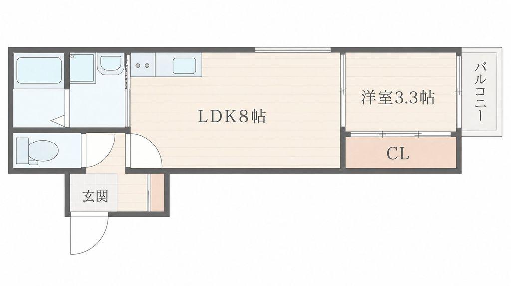 RIBORDONE(1LDK/3階)の間取り写真