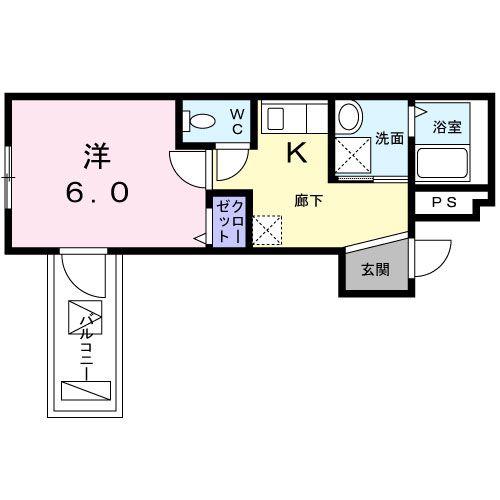 フジパレス堺梅北V番館(1K/3階)の間取り写真