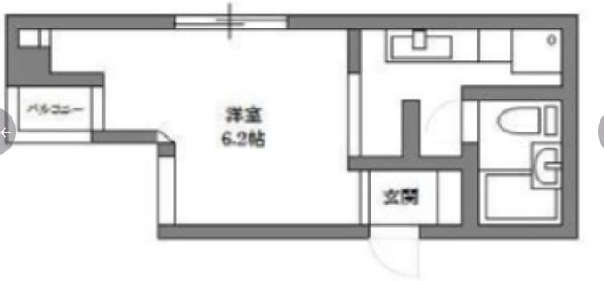心斎橋SPOT21(1K/6階)の間取り写真