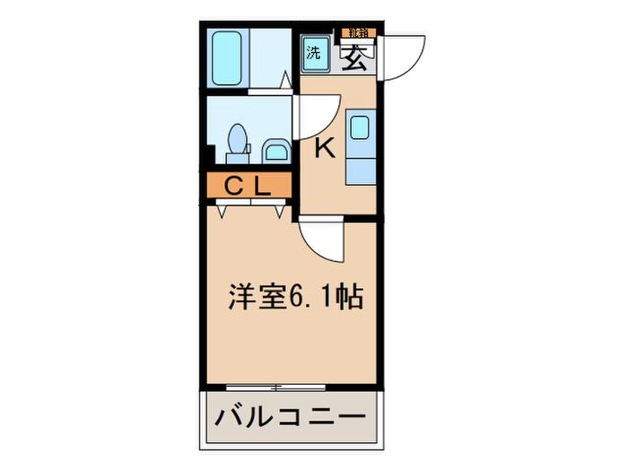 ワンダーリリーフル(1K/3階)の間取り写真