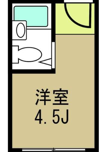 アーバンコート川崎(ワンルーム/1階)の間取り写真