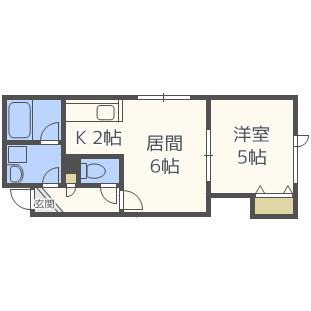 グランデ23(1LDK/1階)の間取り写真