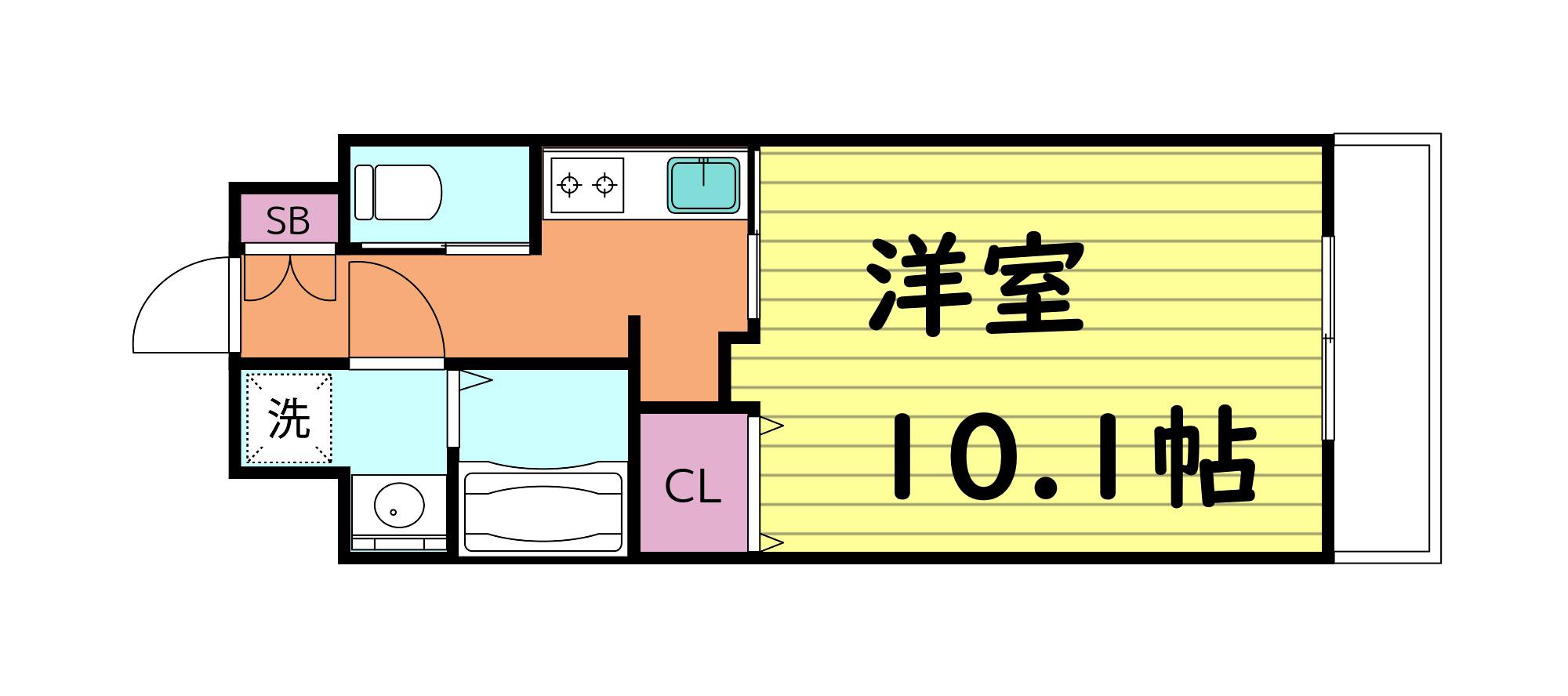 FORESTGRACE深江橋II(1K/11階)の間取り写真