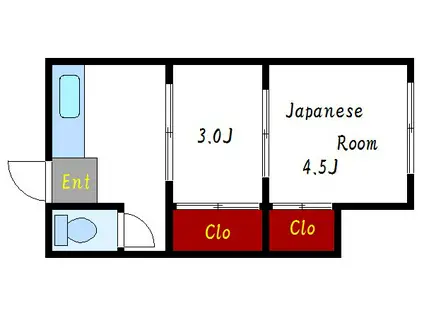 梓荘(2K/2階)の間取り写真