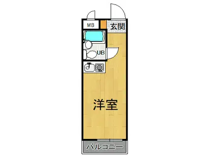 ネオダイキョー塚口(ワンルーム/4階)の間取り写真