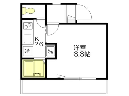 メゾン三宿(1K/3階)の間取り写真