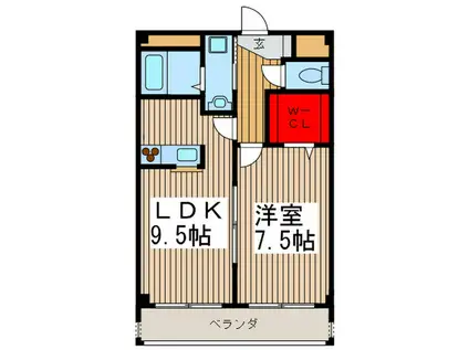 カーサ・グラナ-ダ(1LDK/3階)の間取り写真