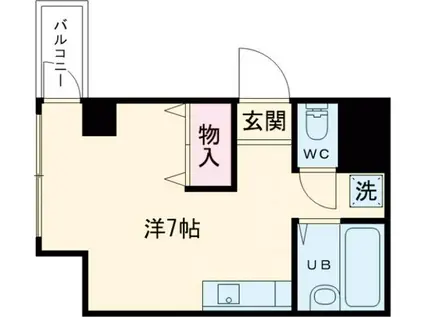 プレアデスAOKI(ワンルーム/3階)の間取り写真