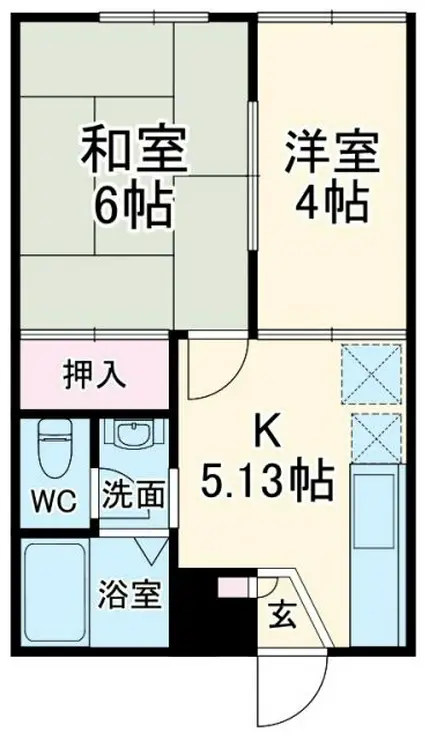 コーポ・ヒラモト 1階階 間取り