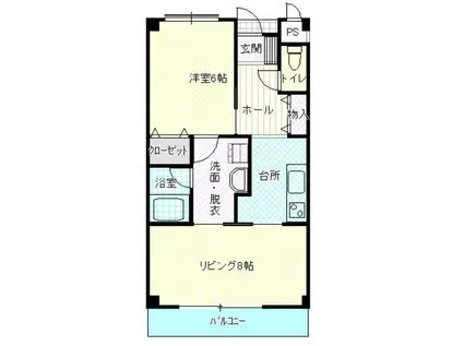 ティ・エム・ハイツII(2K/2階)の間取り写真