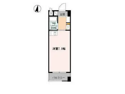 KOMODOKASA MIWA(ワンルーム/7階)の間取り写真