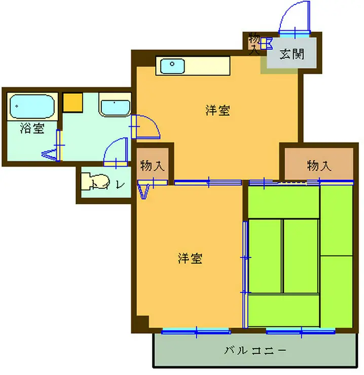 いづみマンション一ツ橋 1階階 間取り