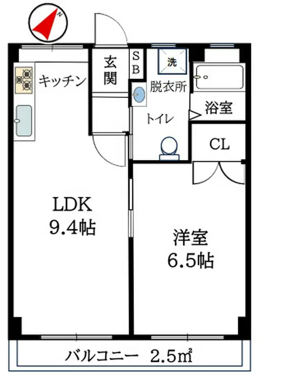 小石川マンション 1階階 間取り