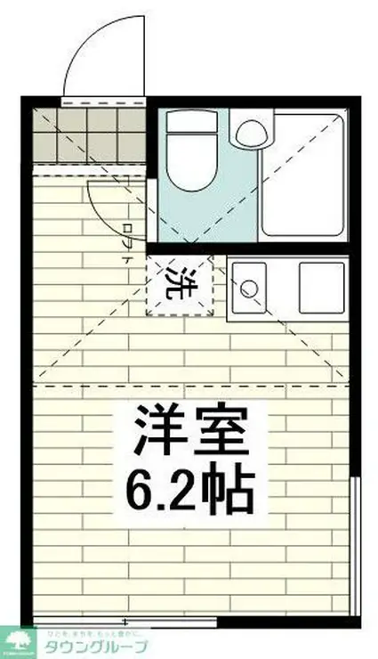 ユナイト衣笠レベッカの瞳 1階階 間取り