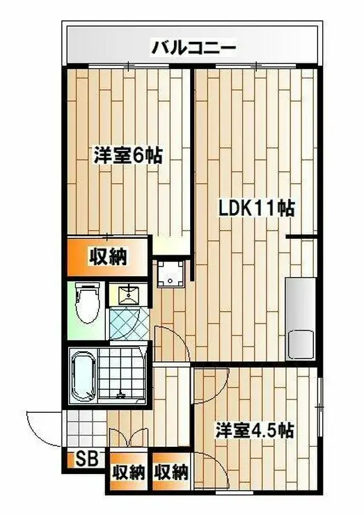 クリエールグランデ 2階階 間取り
