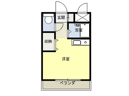 ヒューマンアカデミーハウジングII(ワンルーム/3階)の間取り写真