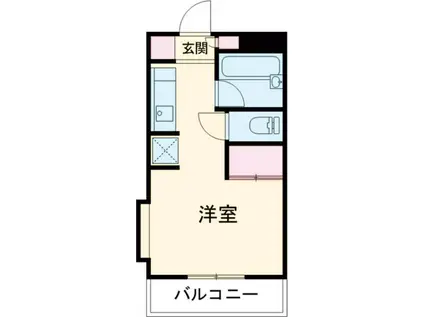 エクセルシオール高砂(1K/6階)の間取り写真