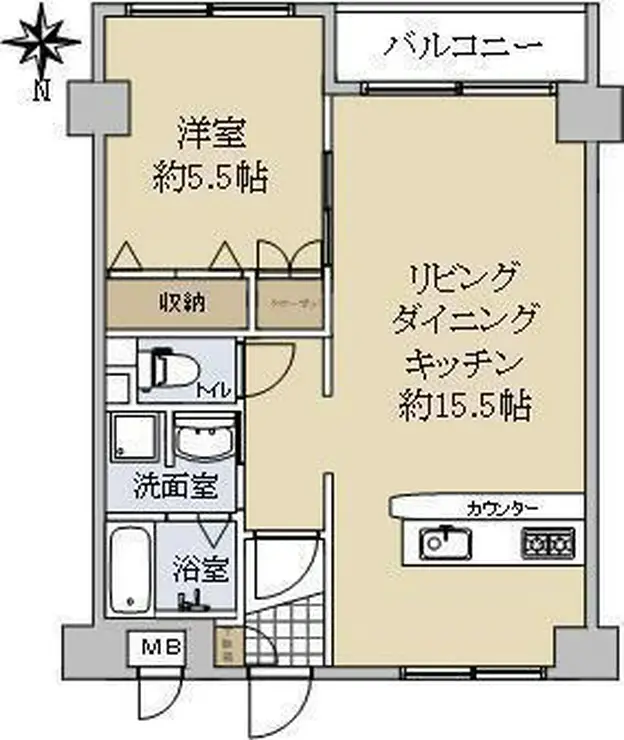 TS東大井ハイム 4階階 間取り
