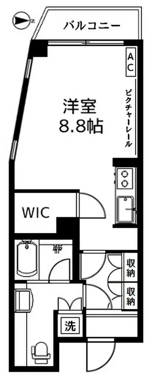 エクティ神山町 2階階 間取り
