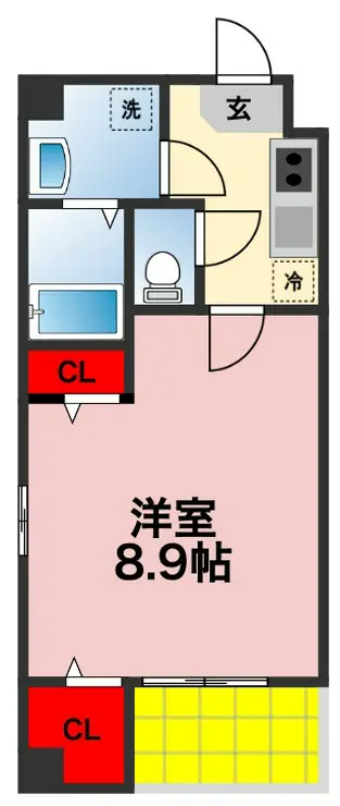 エクセレントコート千葉新宿 7階階 間取り