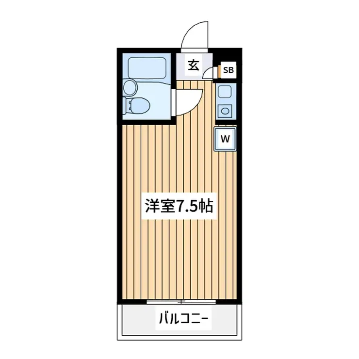ハイツ鹿島の森 1階階 間取り